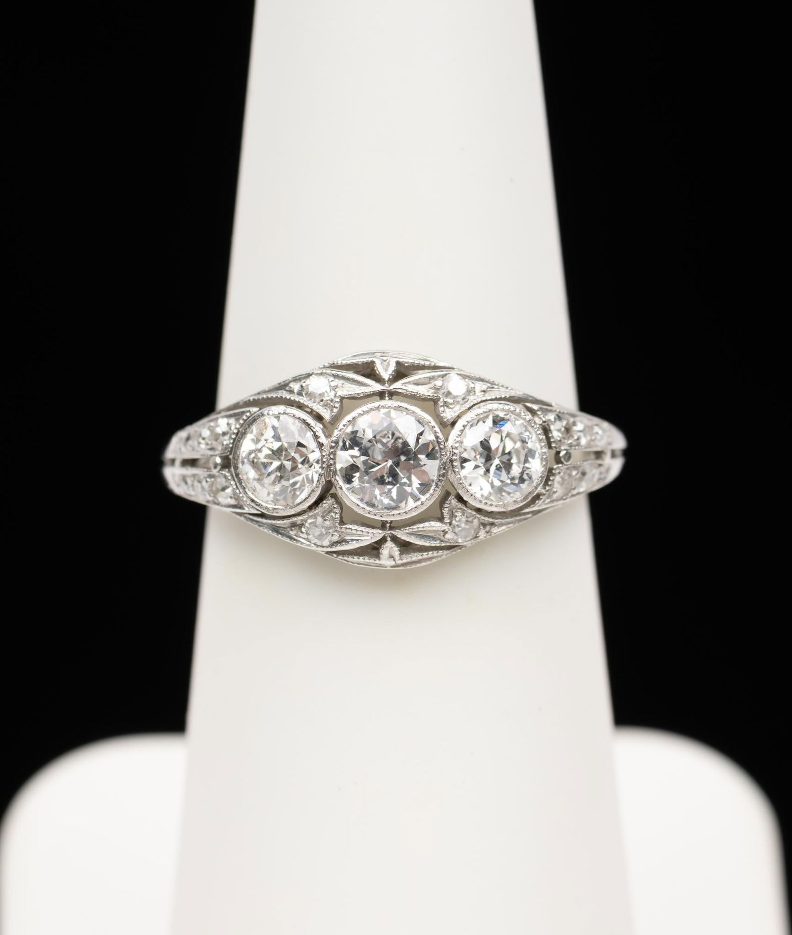 Antique Platinum & 1.06 CTW Diamond Ring (1 of 3)