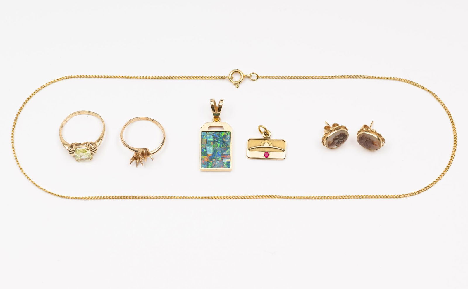 6 Pcs 10K & 14K Gold Jewelry (1 of 7)