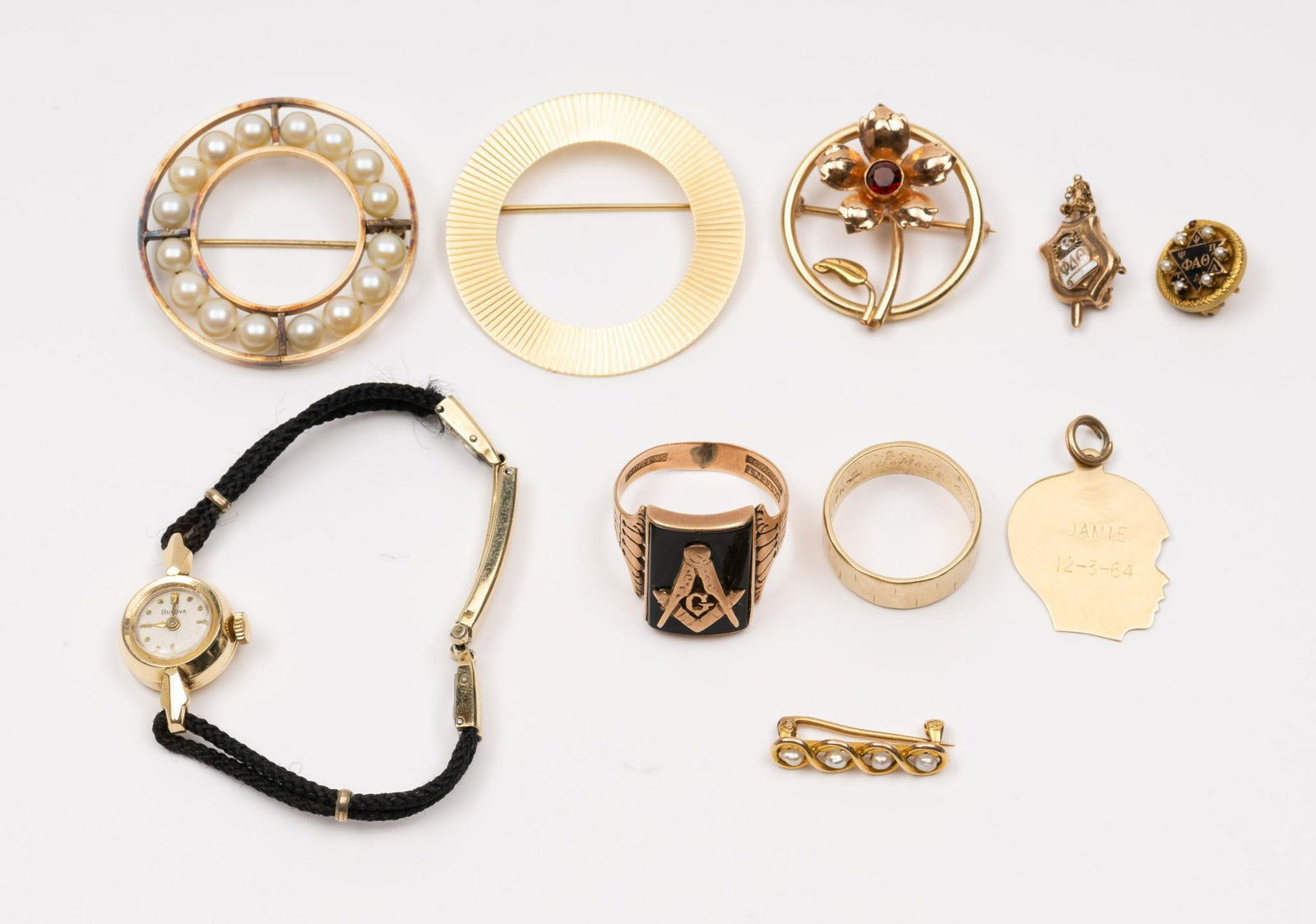 10 Pcs Misc 14K Gold Jewelry (1 of 10)