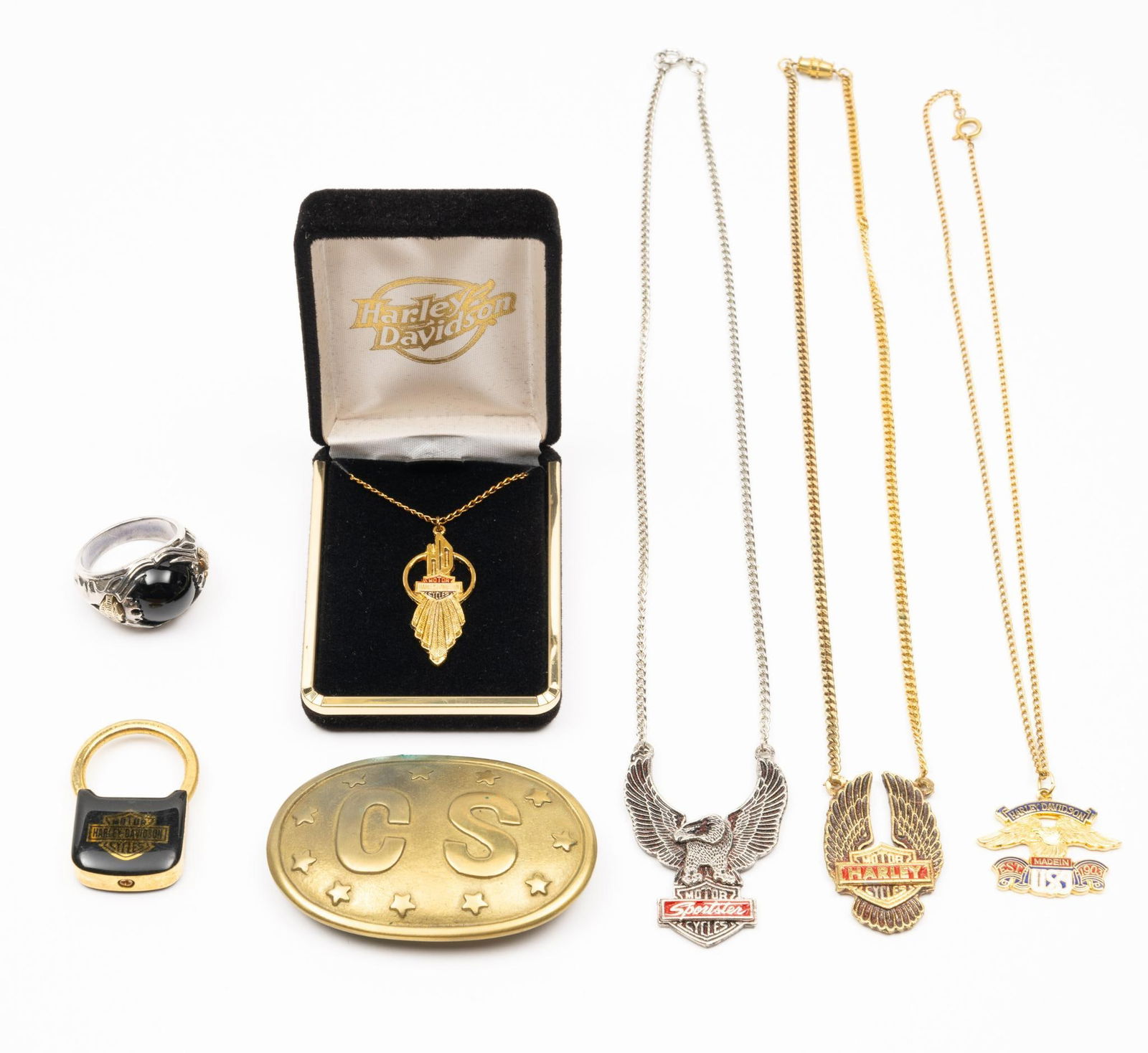 Grouping Men's Jewelry incl Harley Davidson (1 of 5)