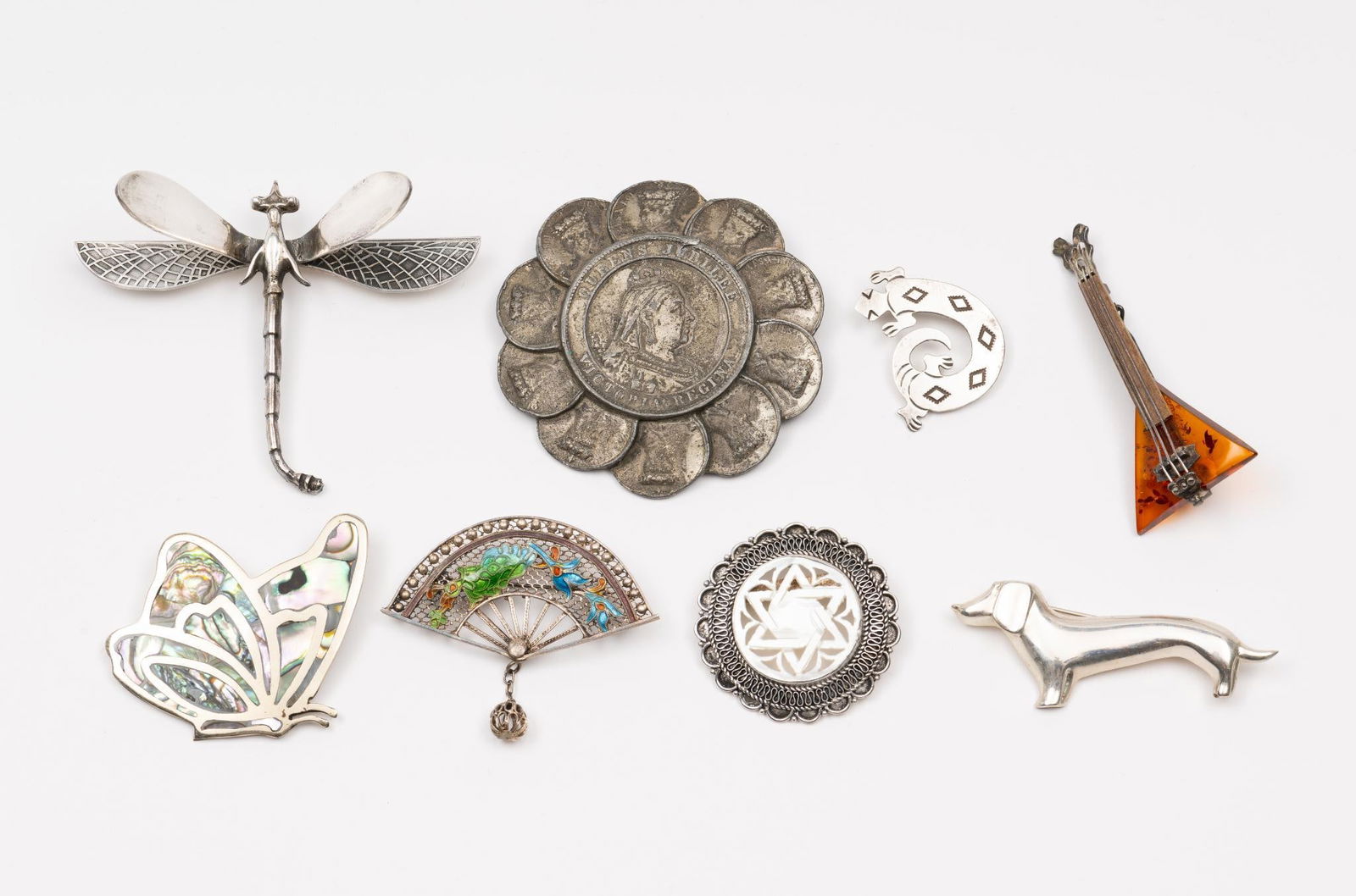 8 Silver Pins (1 of 17)