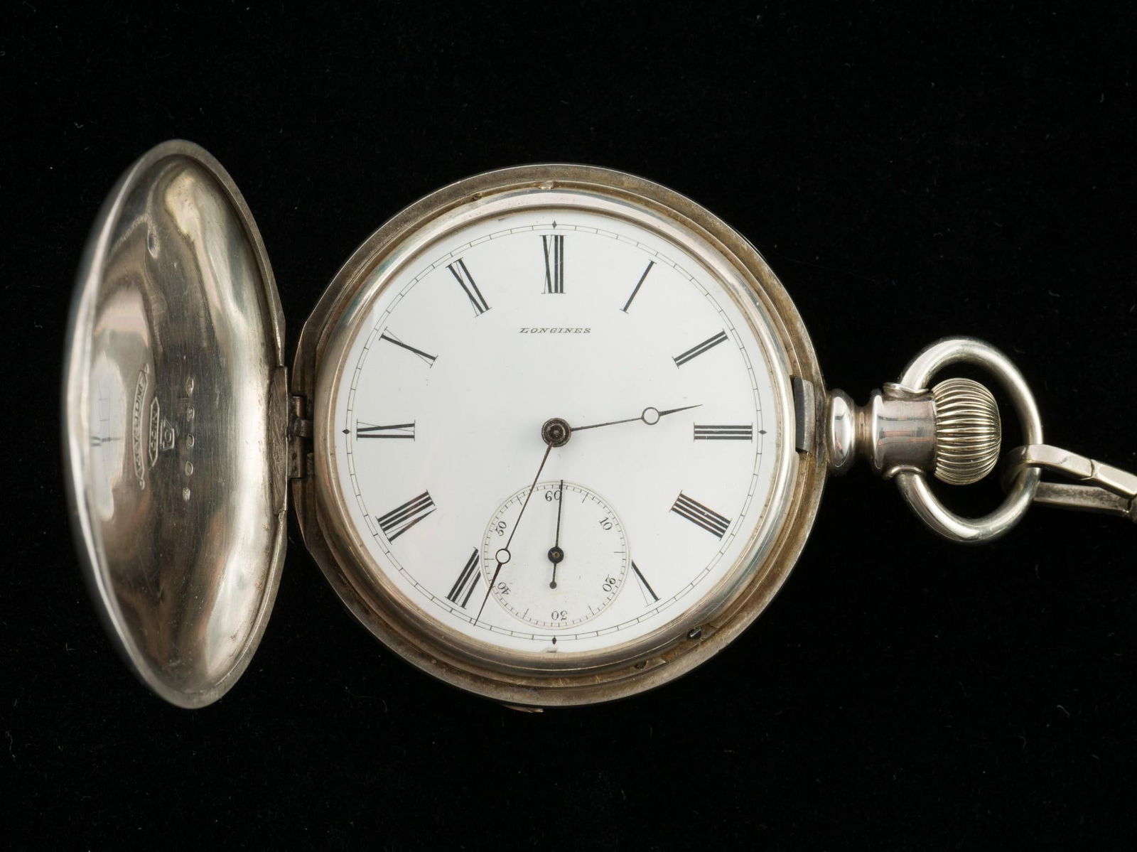 Longines Coin Silver Lusitania Pocket Watch (1 of 5)