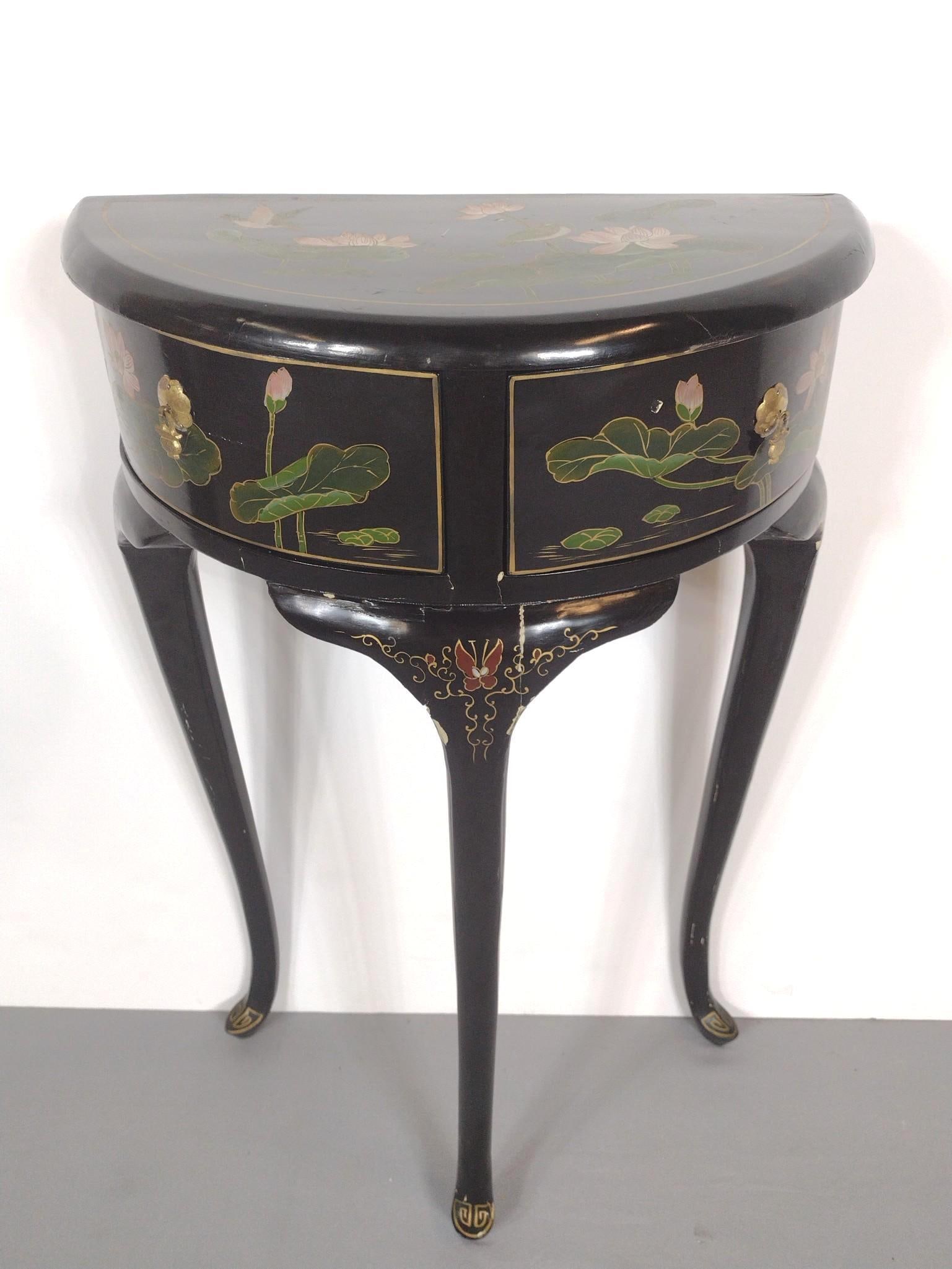Asian Black Lacquer Stand (1 of 7)