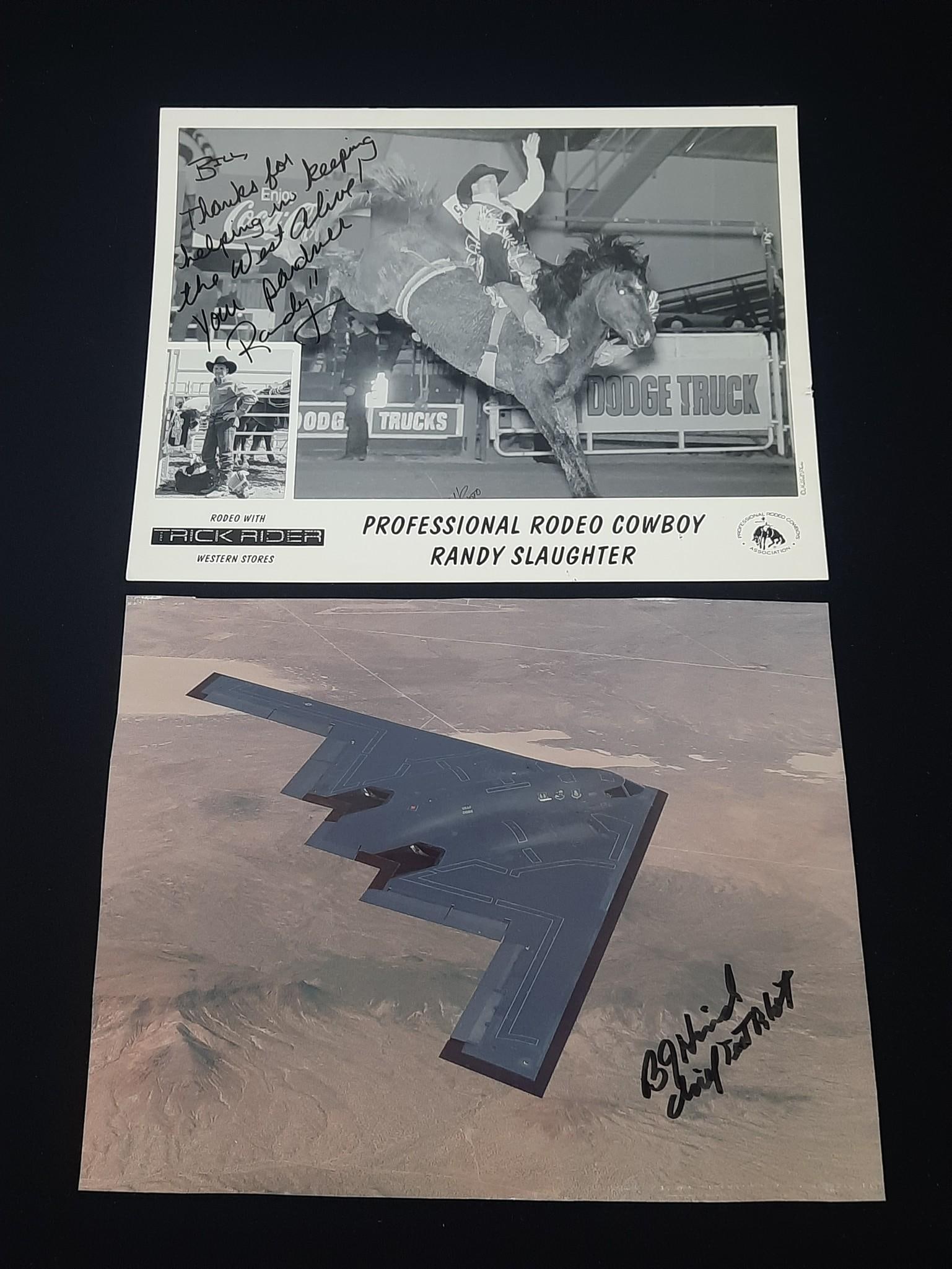 2 Autographs incl B2 Chief and Randy Slaughter (1 of 4)