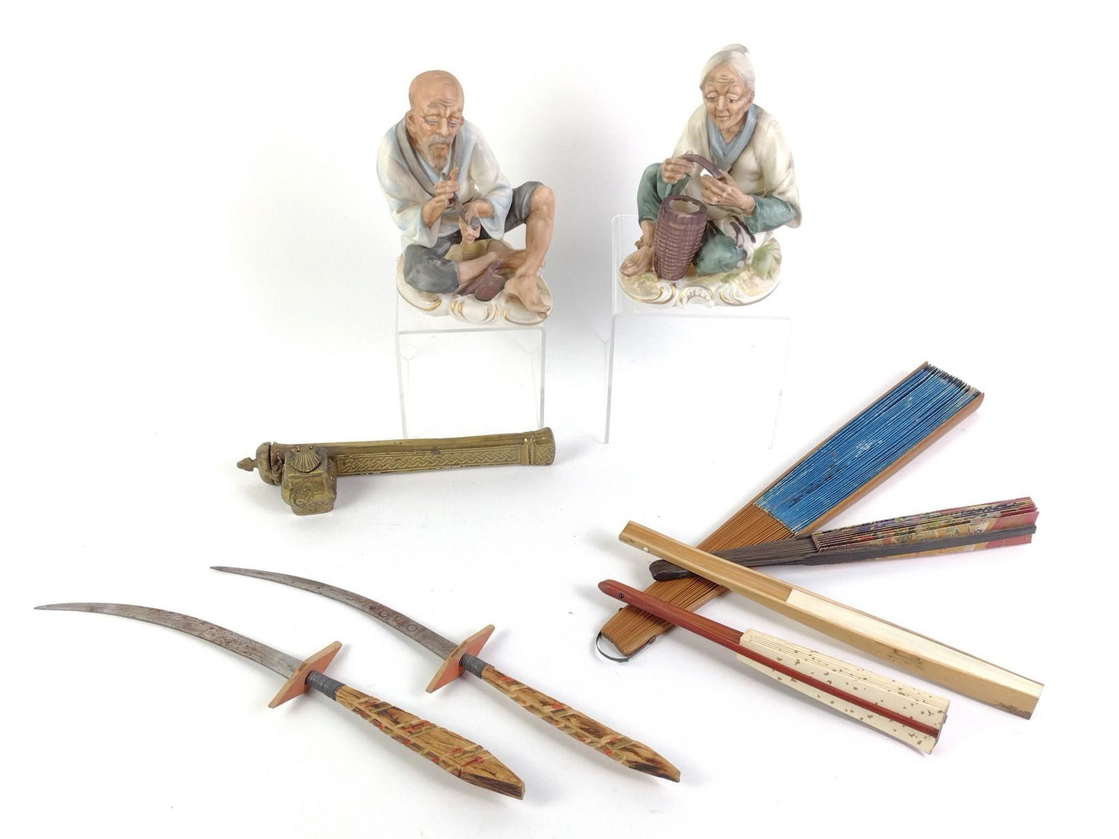 9 Pcs incl Figurines and Brass Pen Case (1 of 9)