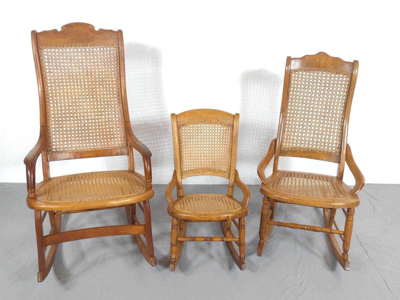 3 Cane Seated Rockers (1 of 6)