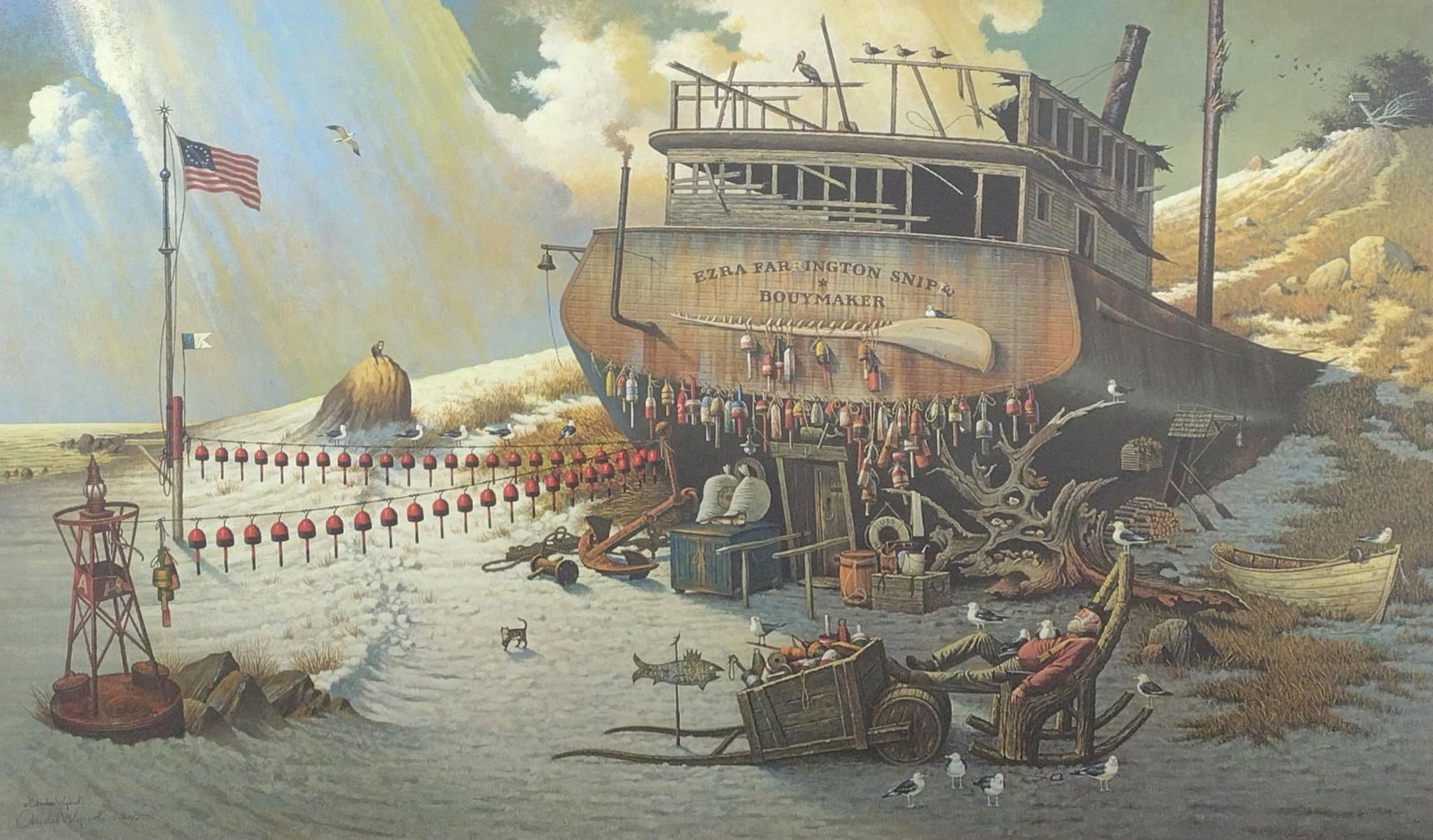 Charles Wysocki Ship Ltd Ed Print (1 of 4)