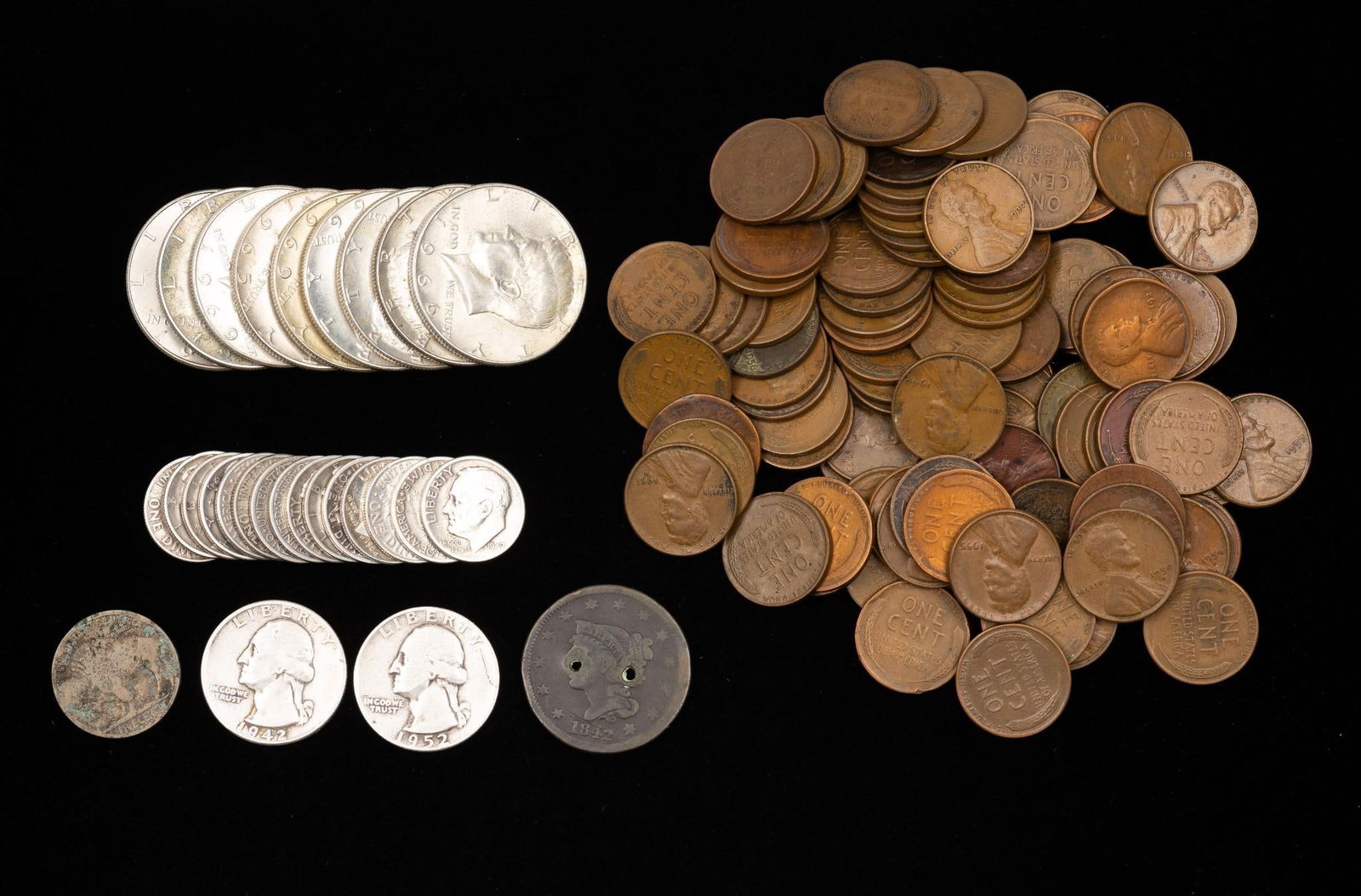 US Coins incl 40% & 90% Silver (1 of 4)