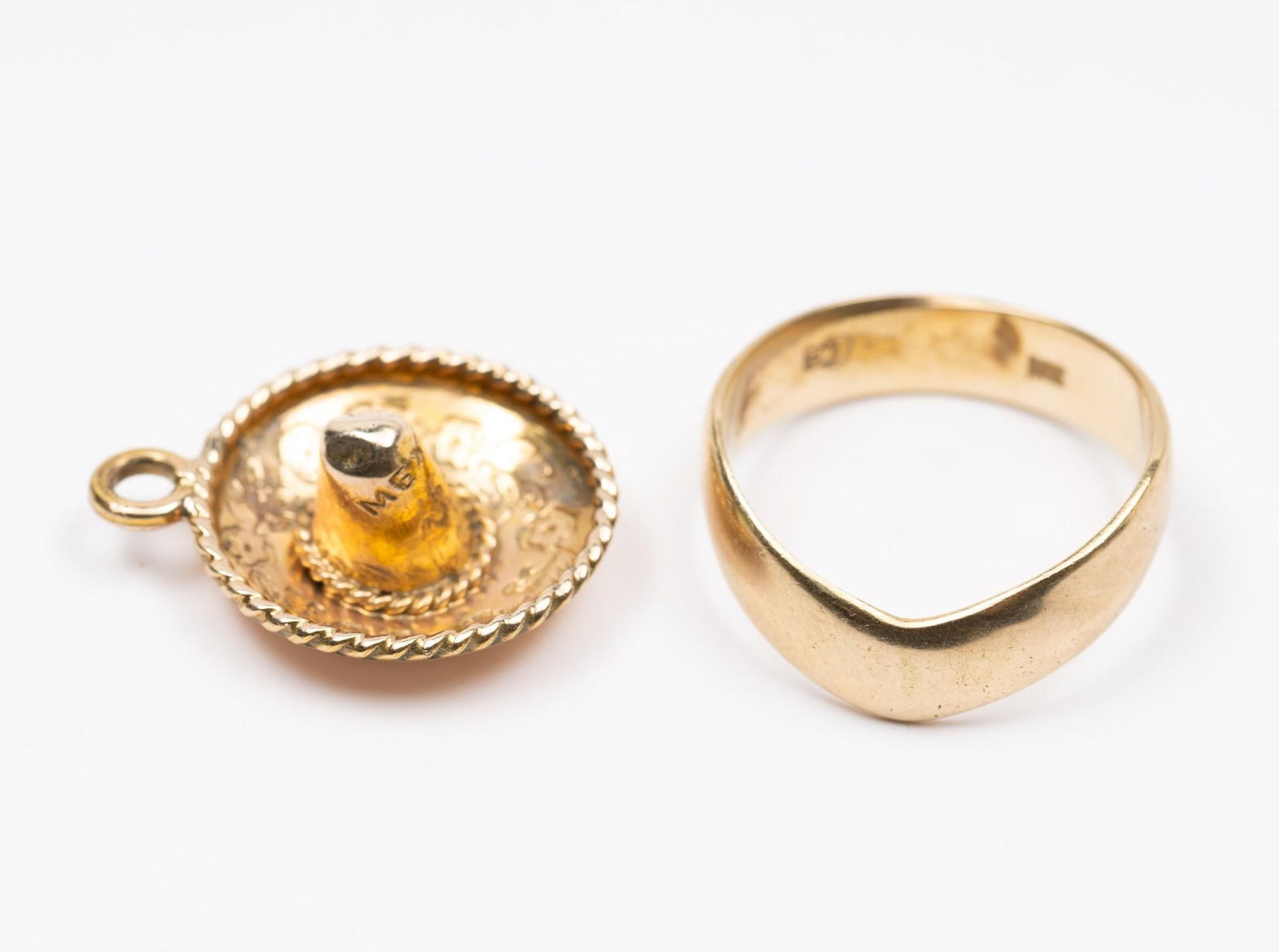 14K Gold Ring & Charm (1 of 7)