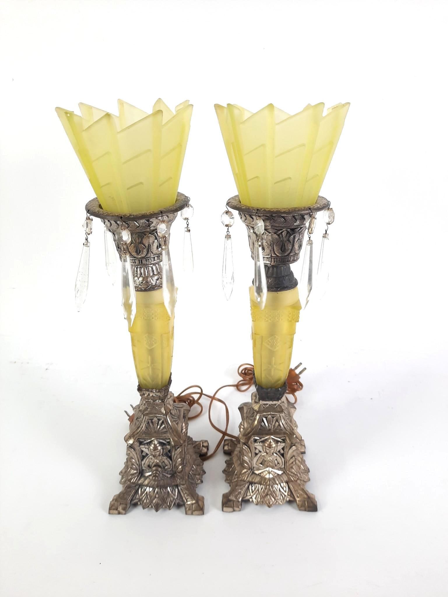 Pair of Antique Table Lamps (1 of 2)