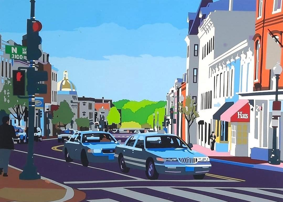 Joseph Craig English "Georgetown Blue Taxis" Ltd Ed Print (1 of 6)