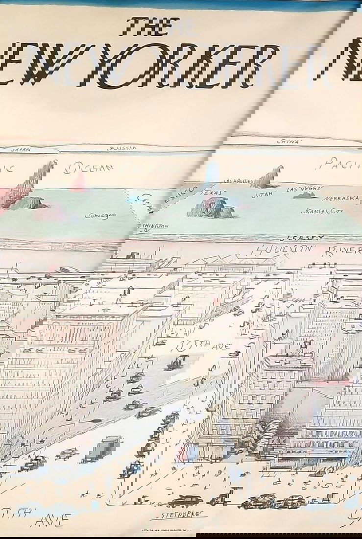 Saul Steinberg The New Yorker Framed Poster (1 of 3)