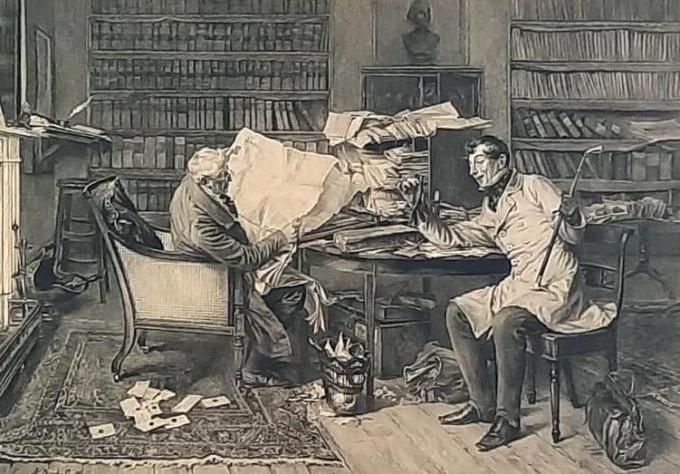 James Dobie "A Little Mortgage" Engraving After Walter Dendy Sadler (1 of 10)