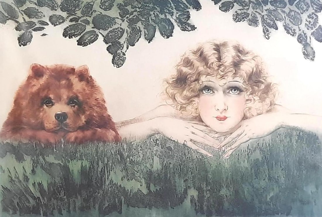 Louis Icart “Two Beauties" Framed Print (1 of 4)