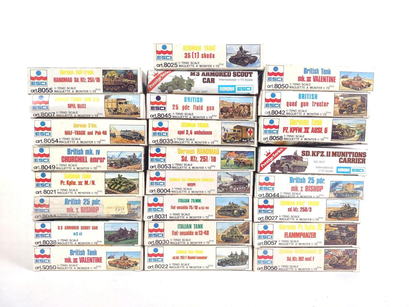 25 ESCI Military Models incl Prestige Series (1 of 4)