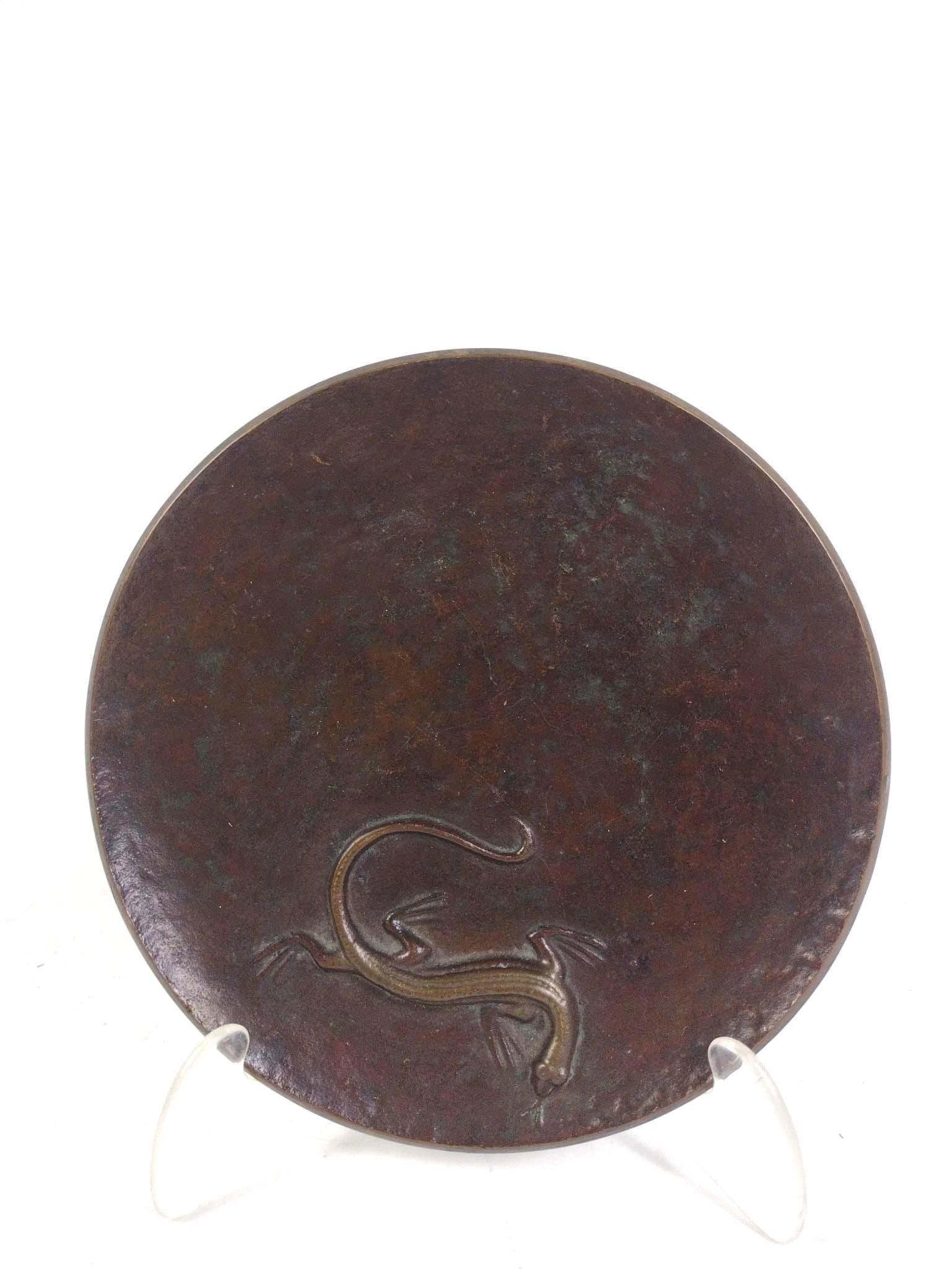 Tinos Denmark Bronze Plate with Lizzard (1 of 3)