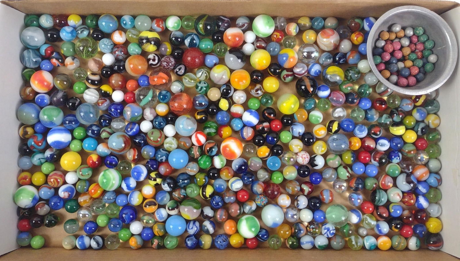 Large Grouping Marbles incl Glass and Stone (1 of 4)