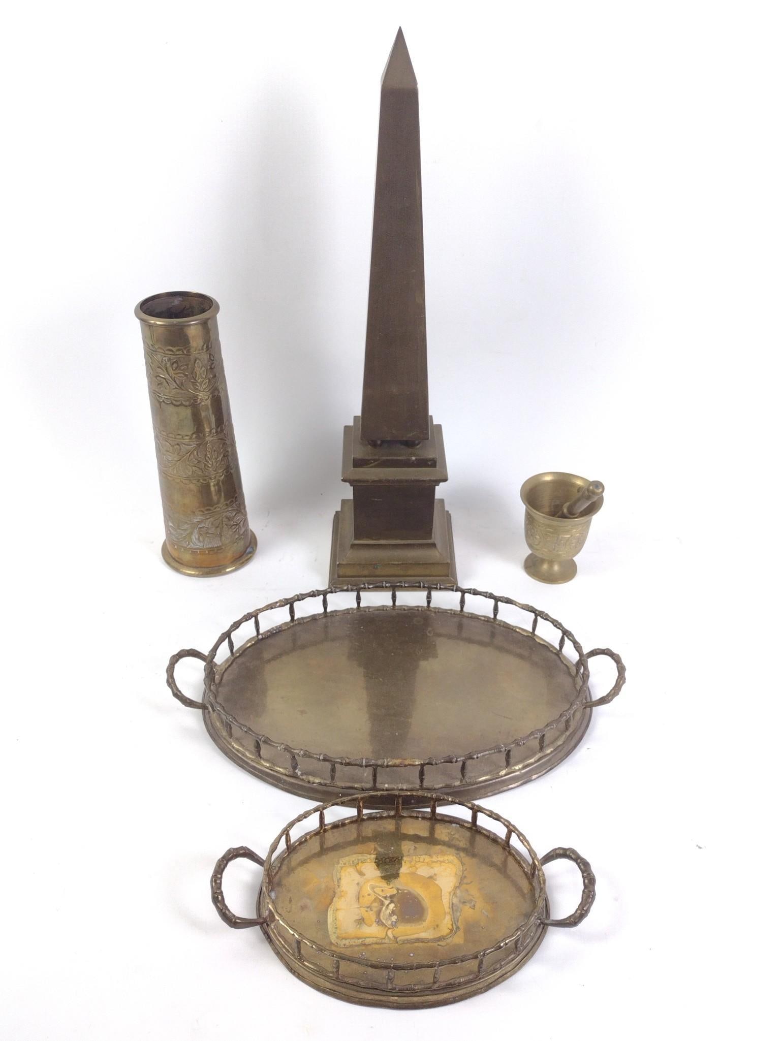 5 Pcs Brassware incl Trays (1 of 7)