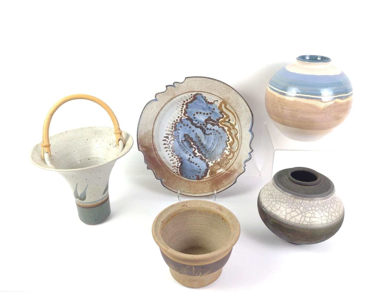 5 Studio Ceramics incl Basket (1 of 9)