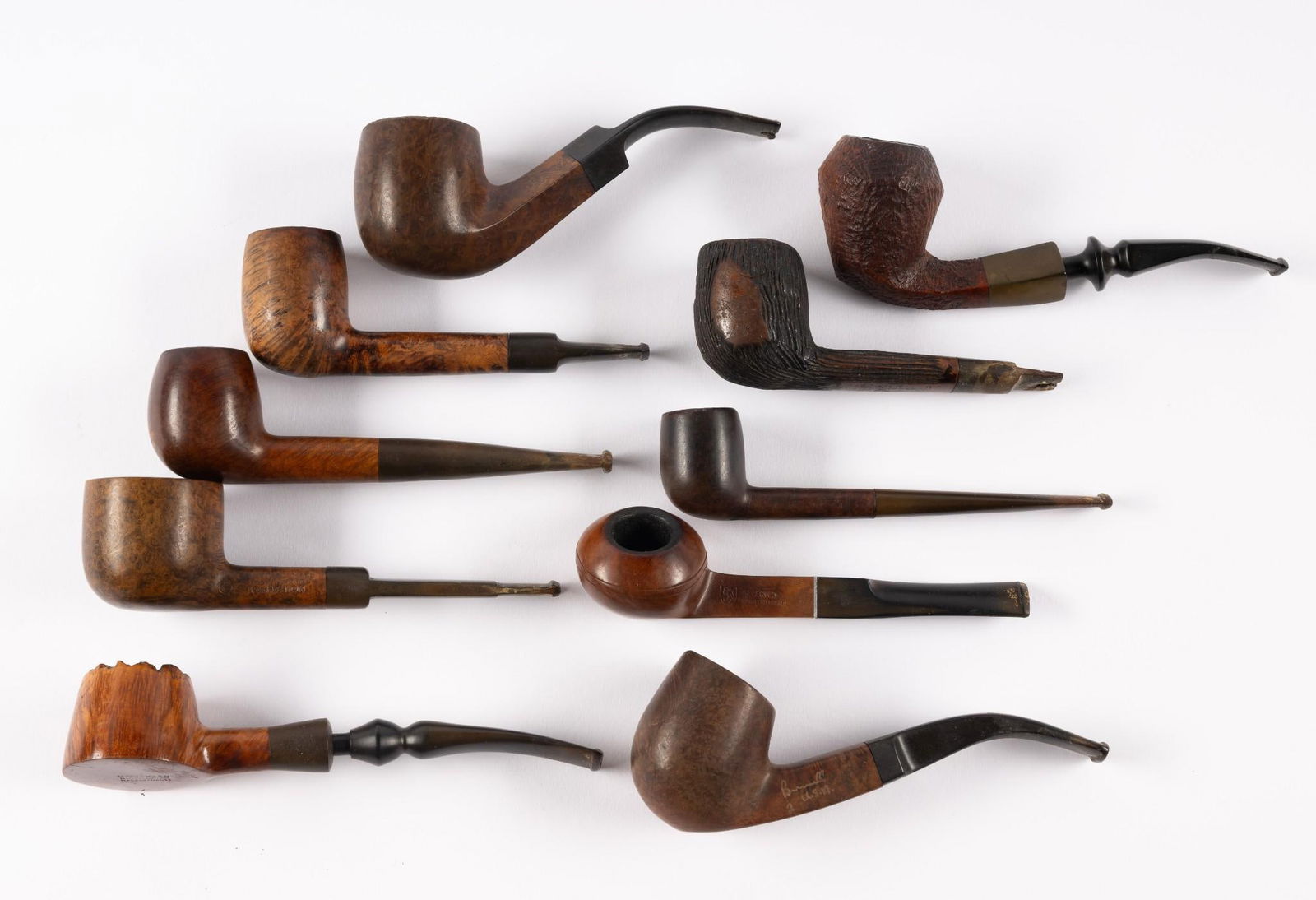 10 Pipes incl Mastersen Burl Briar (1 of 9)