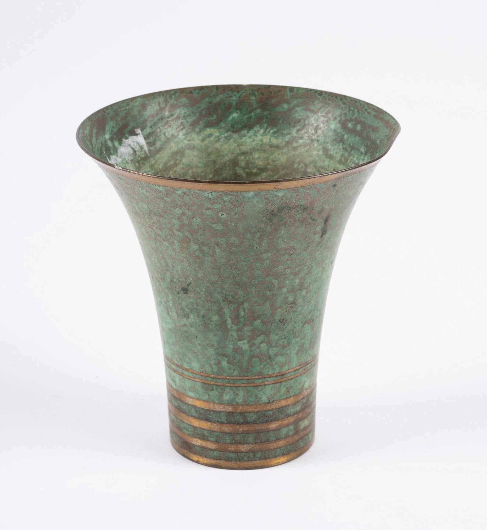 Bronze Sorenson Vase: 5" diameter x 5-3/4" high.
