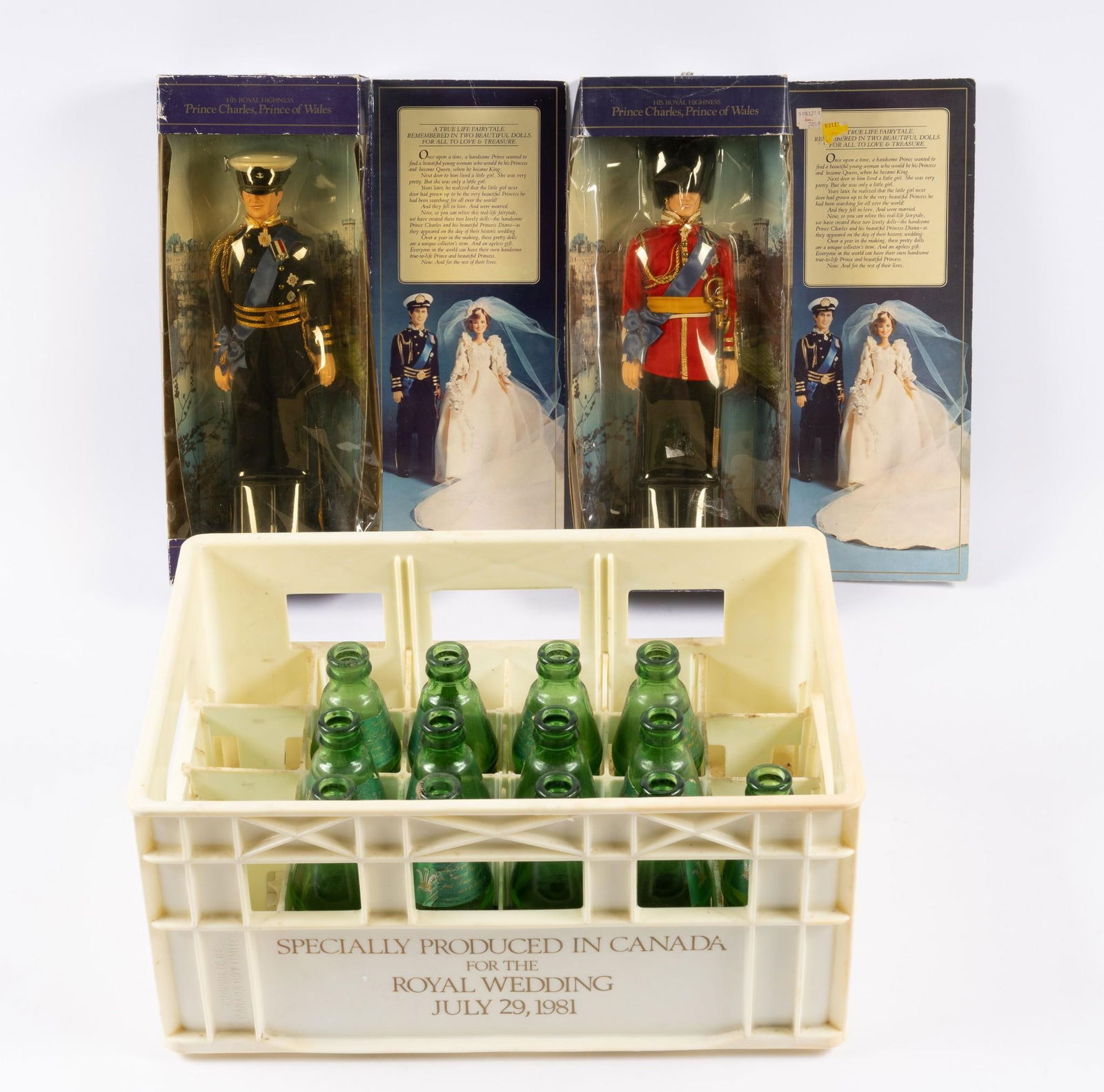 13 Canada Dry Bottles with Crate Comm. Charles and Diana Wedding (1 of 4)