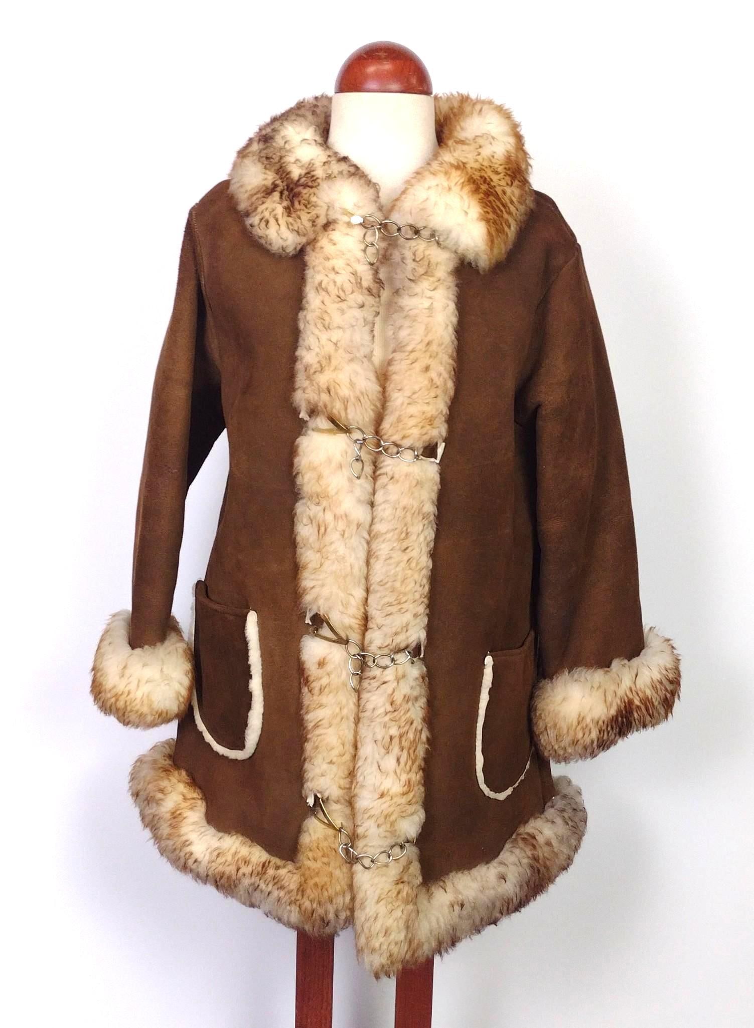 Vintage Sheep Skin / Suede Coat (1 of 3)