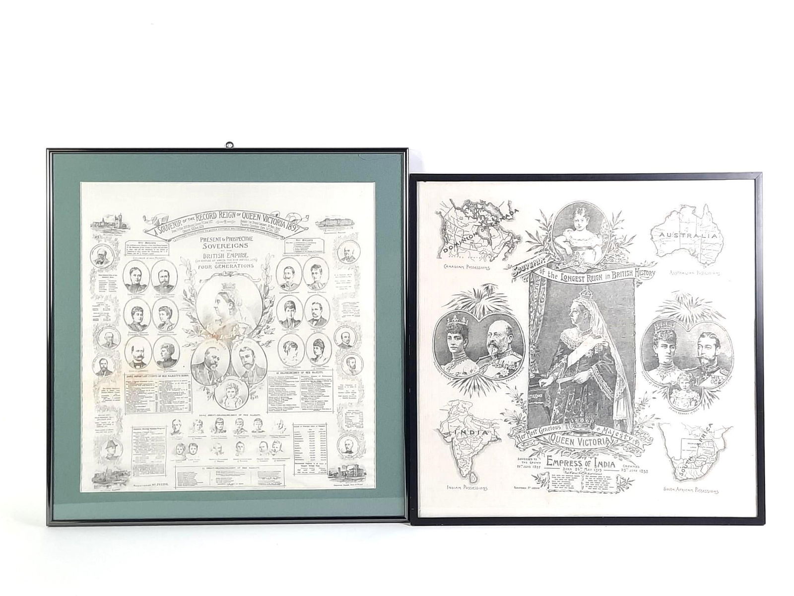 2 Queen Victoria Hankerchiefs (1 of 7)