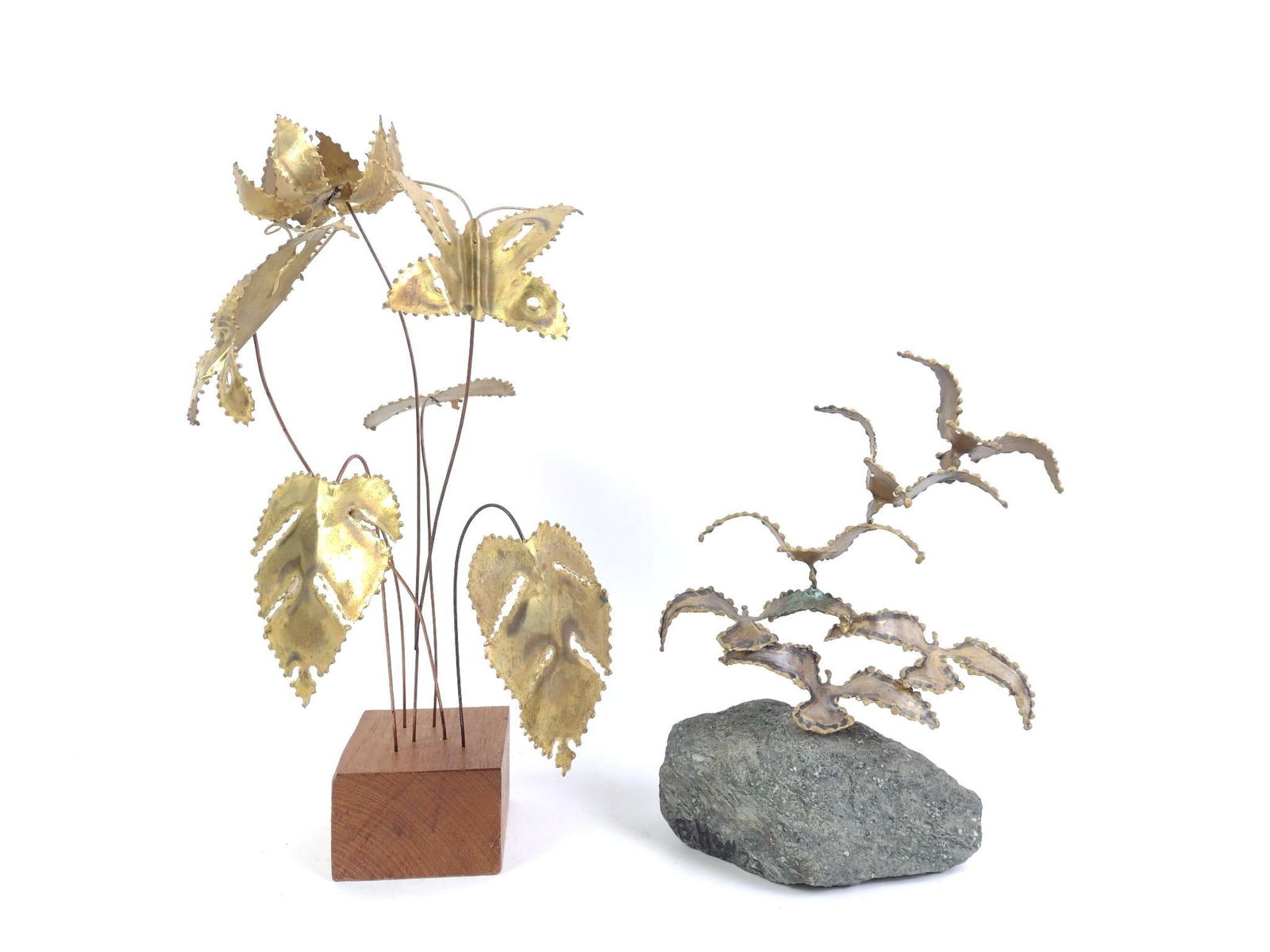 2 Mid Century Brass Sculptures (1 of 6)