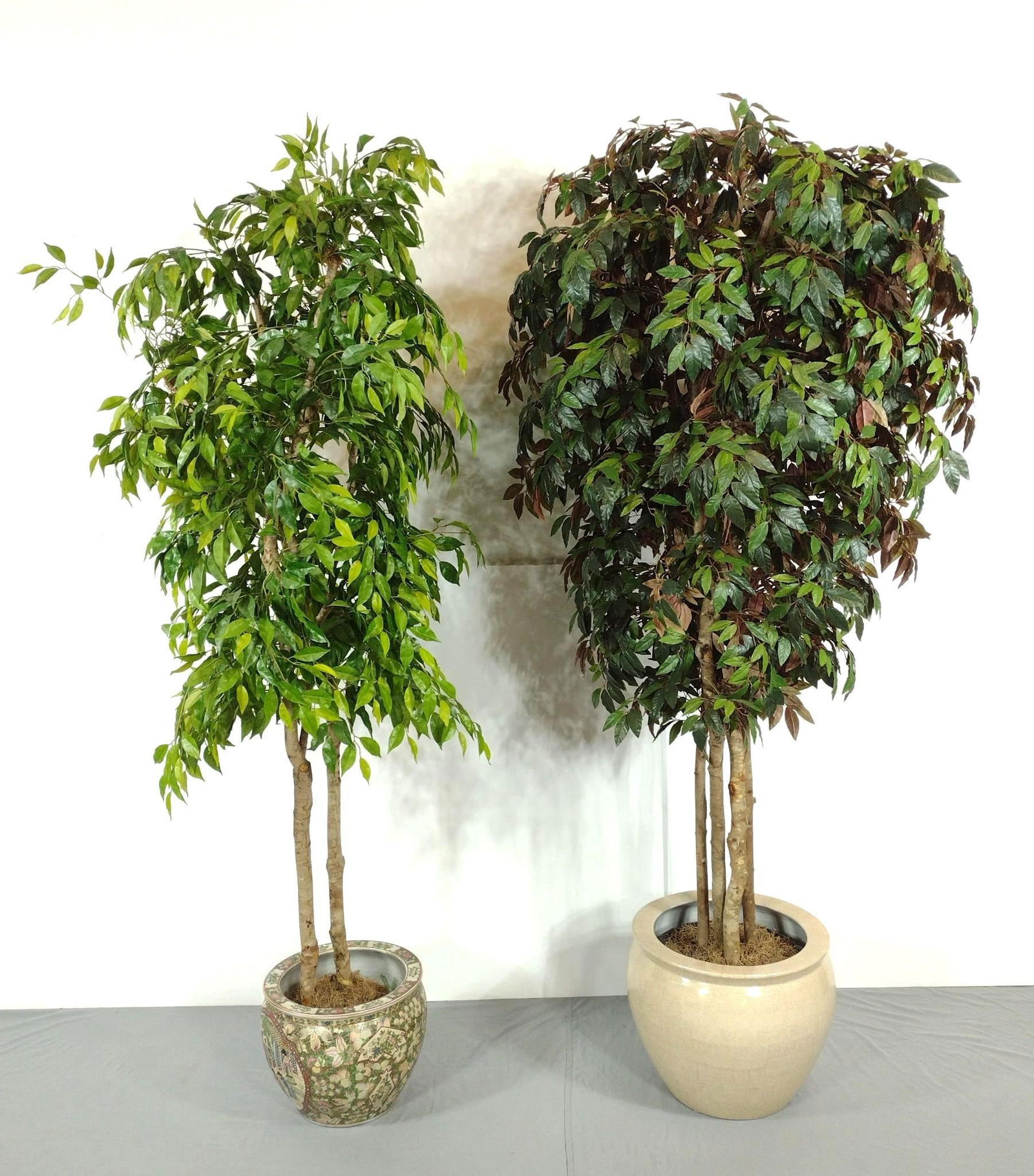 Two Artificial Trees with Planters (1 of 3)