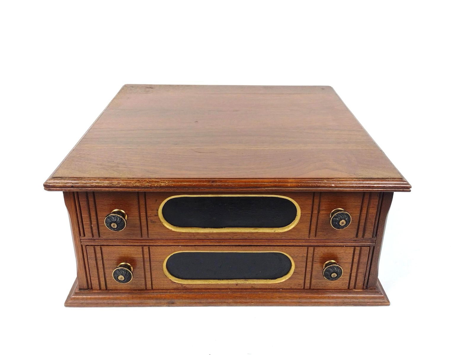 Victorian 2 Drawer Spool Cabinet (1 of 7)