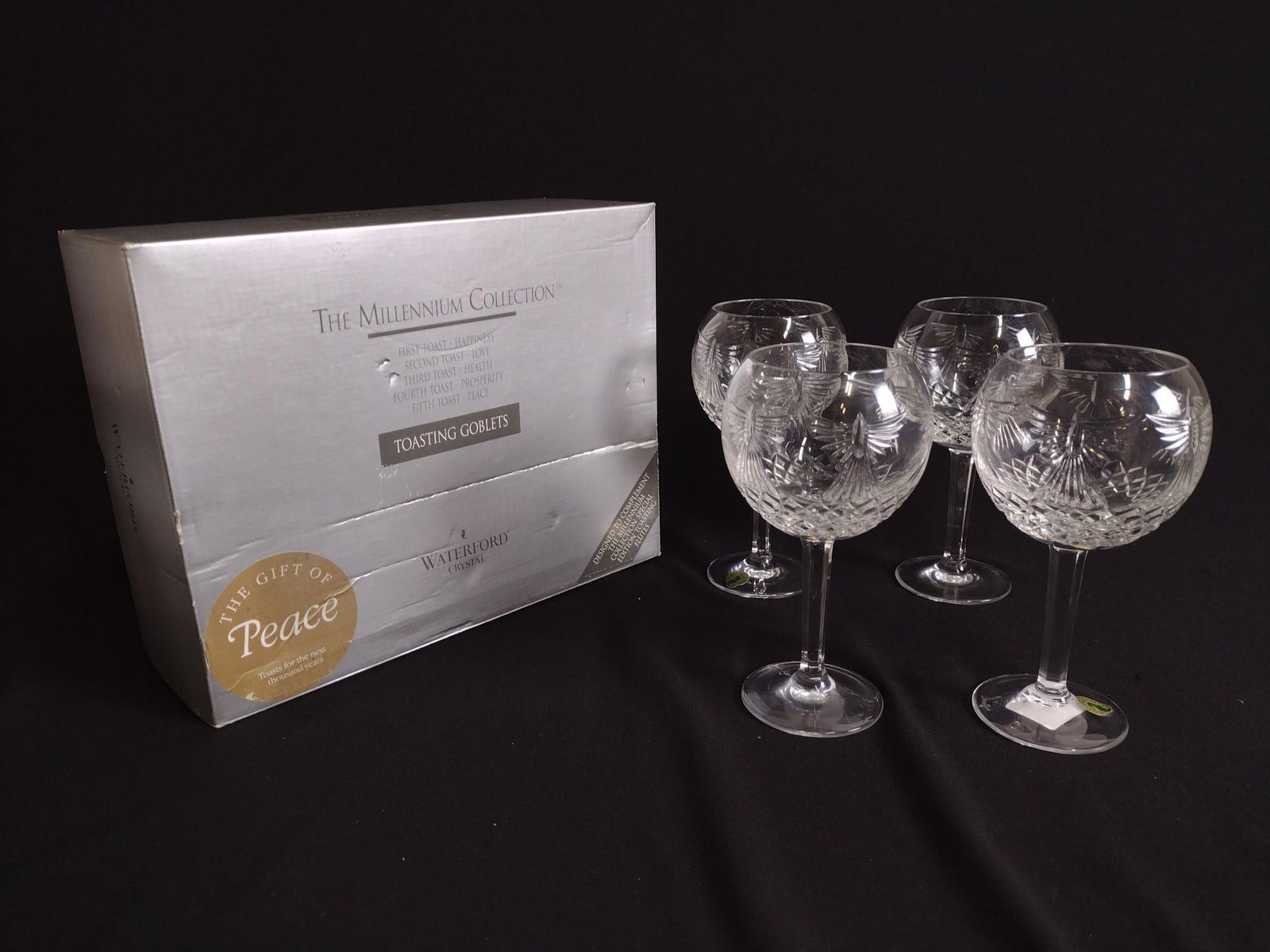 4 Waterford "Peace'" Goblets (1 of 4)