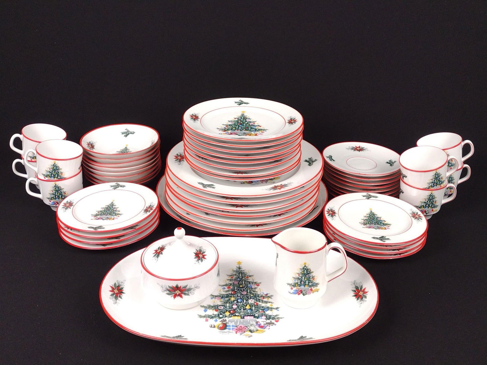 50 Pcs Schumann "Noel" Christmas Dinnerware (1 of 5)
