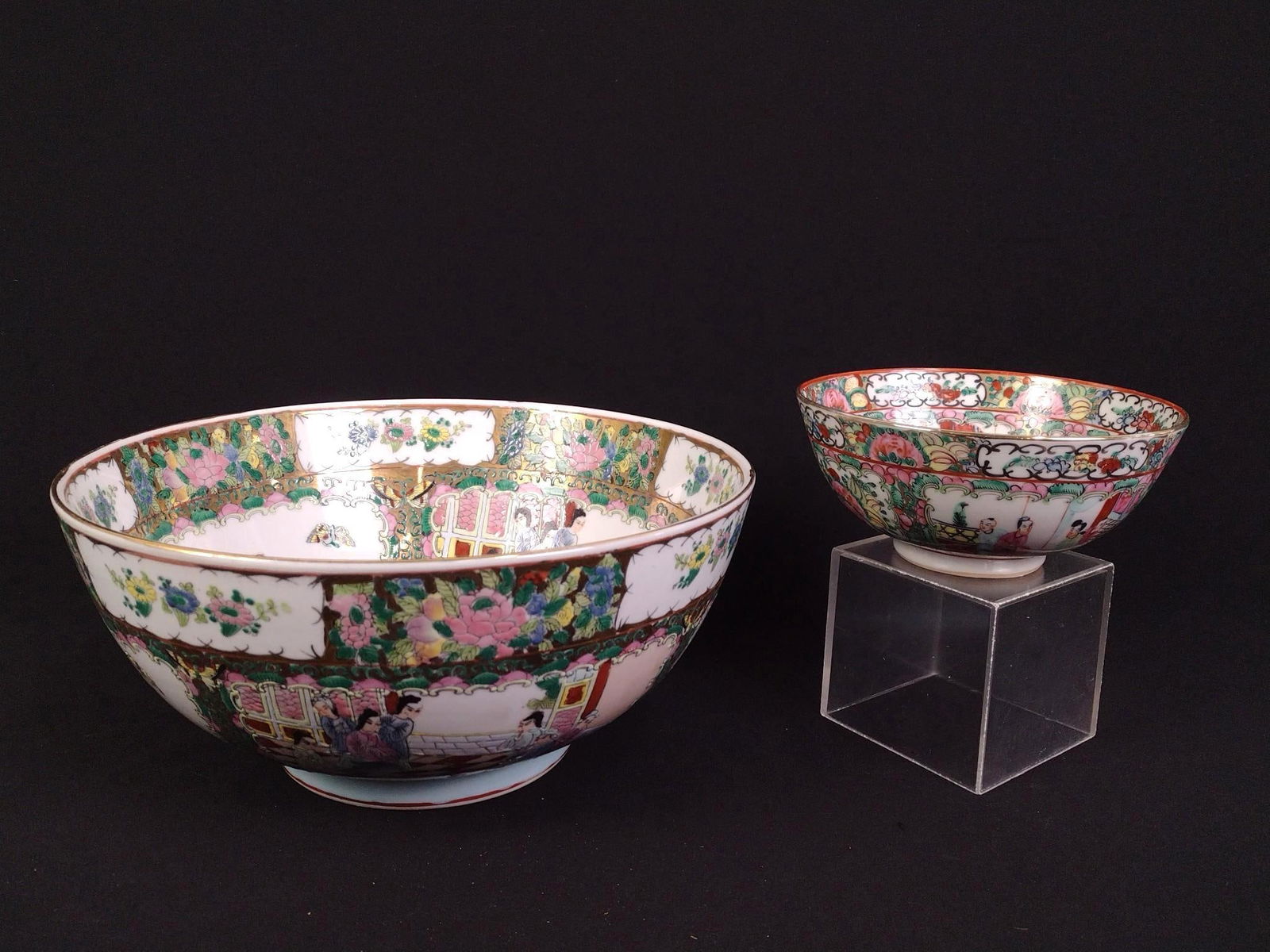 2 Asian Bowls incl Rose Medallion (1 of 6)