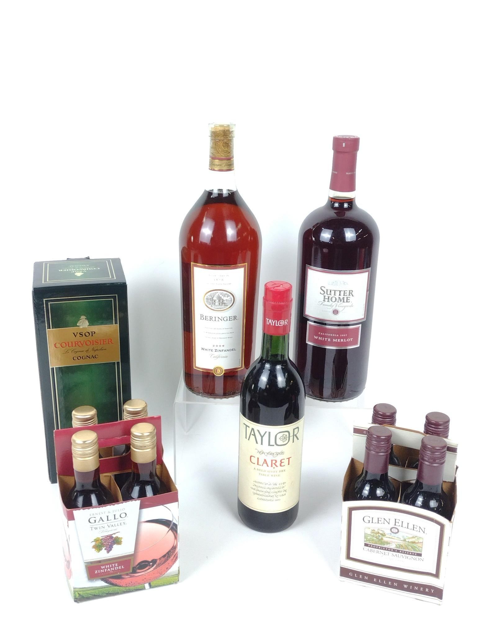 12 Bottles Estate Wine: THIS LOT CANNOT BE SHIPPED. ALL SEALED AND UNOPENED. Includes Sutton House, Gallo, Glen Ellen, and more.