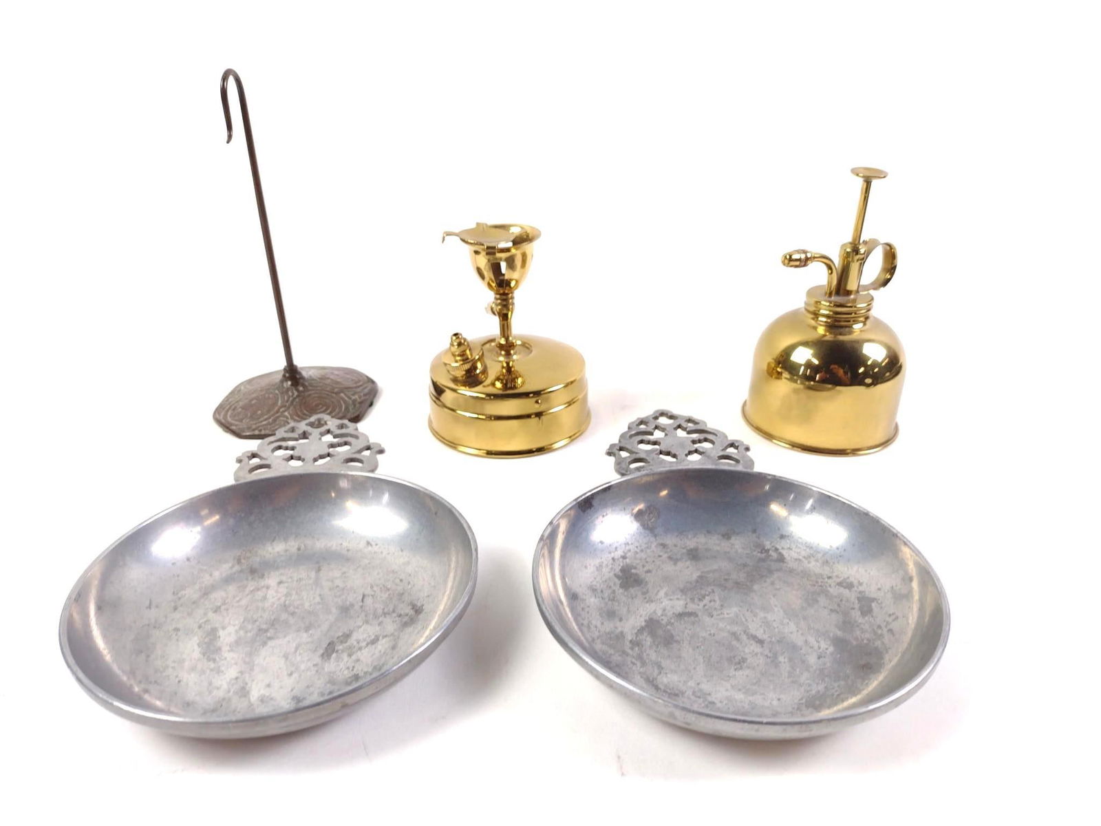 5 Pcs Antique Metalware incl Porringers (1 of 8)