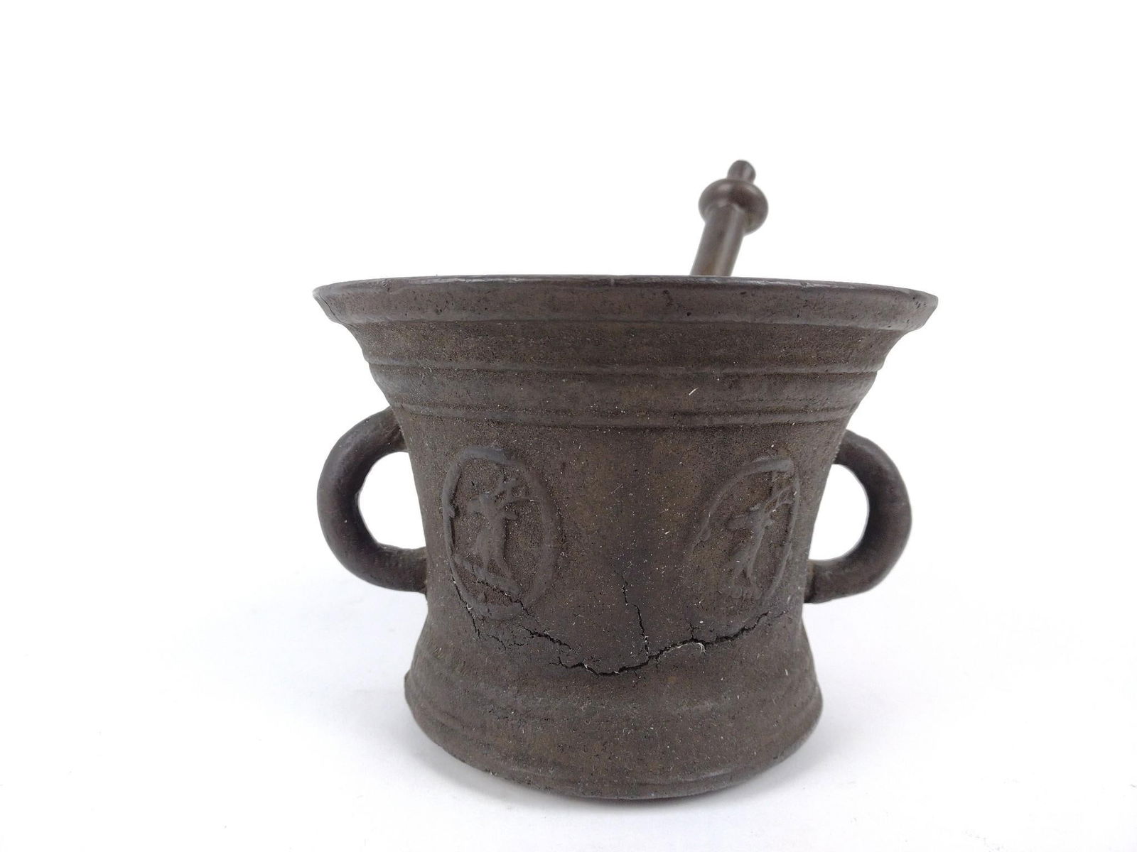 Cast Brass Mortar and Pestle (1 of 4)