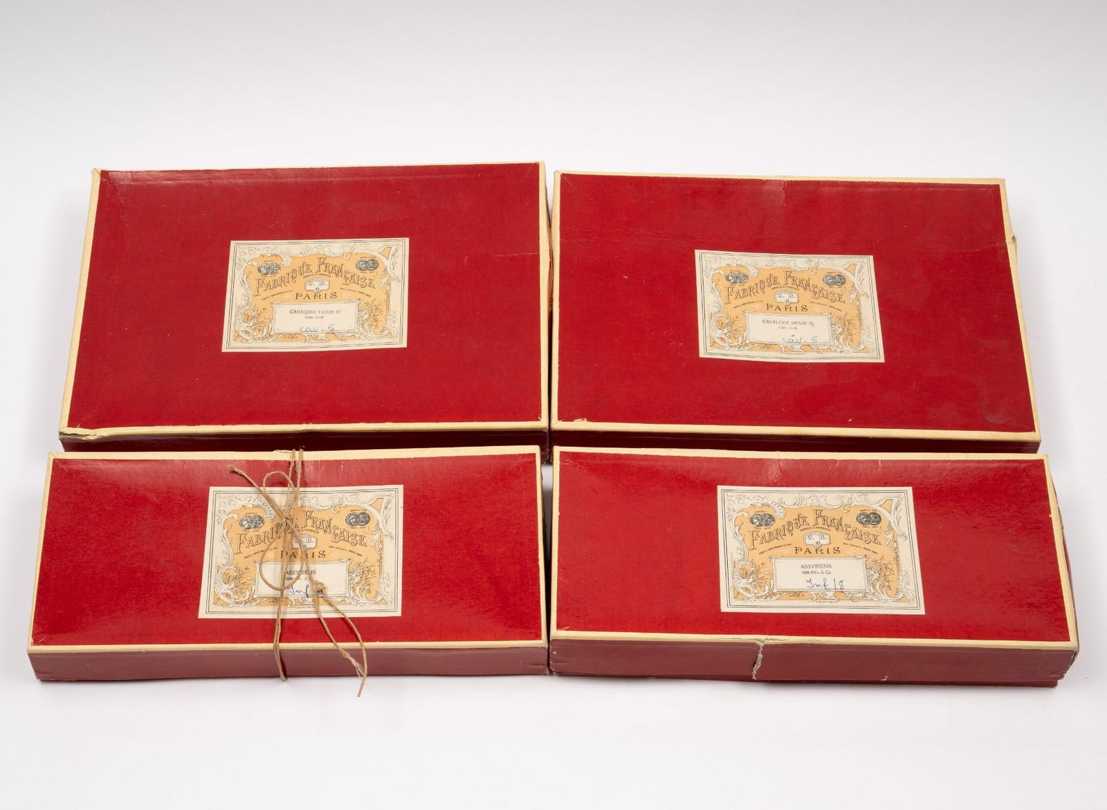 4 Boxes Fabrique Francaise Tin Soldiers w/ OBs (1 of 5)