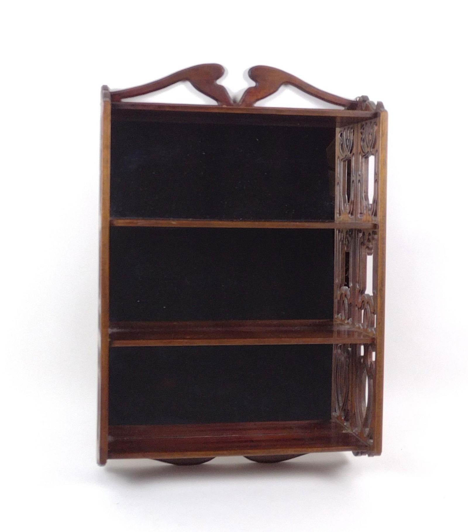 Wall Hanging Shelf With Mirrored Back (1 of 4)