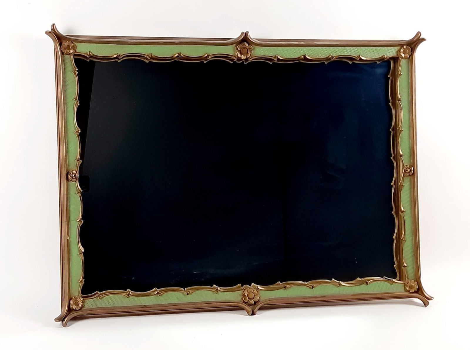 Art Deco Style Mirror with Florets (1 of 2)