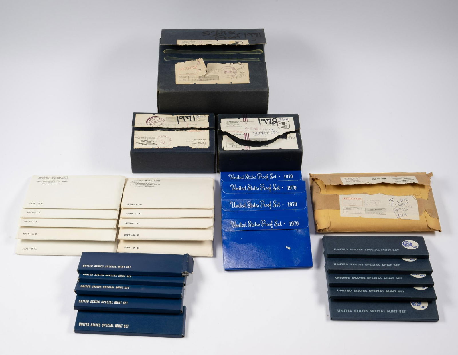 United States Mint Proof and Uncirculated Sets Including Some Silver (1 of 9)