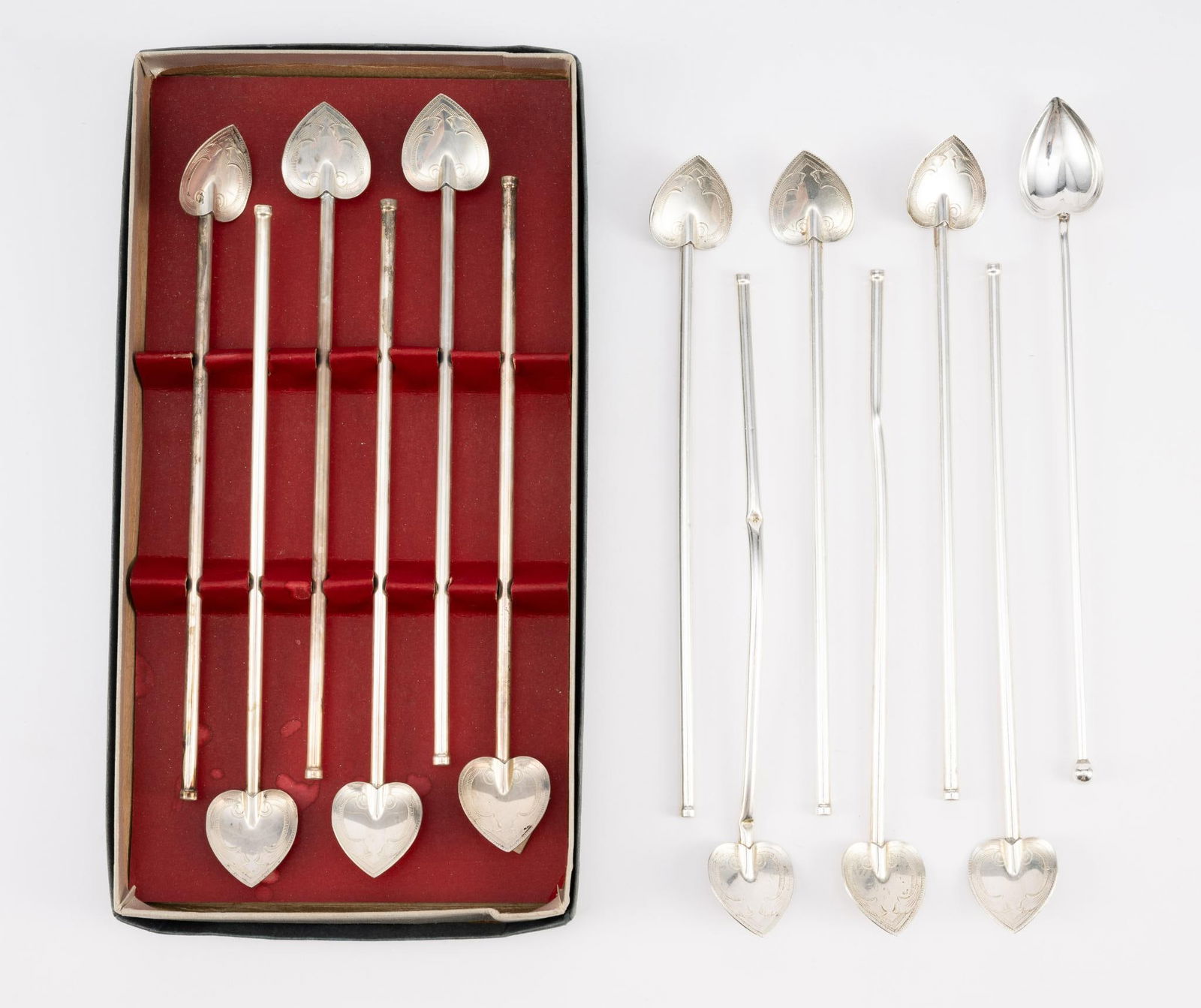 13 Sterling Silver Iced Tea Spoon Straws (1 of 4)