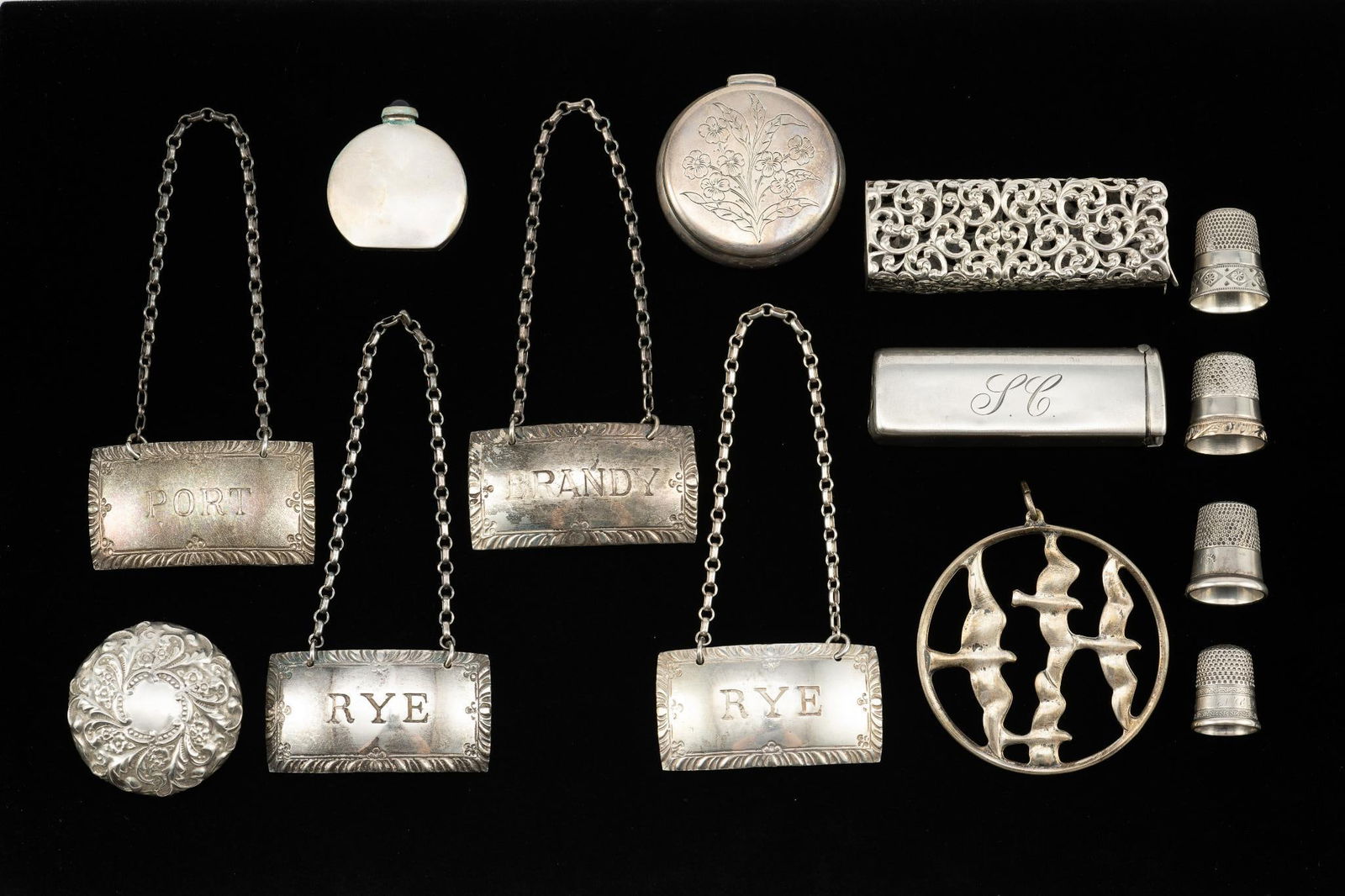 14 Pcs. Sterling Silver incl. Pill Box (1 of 5)