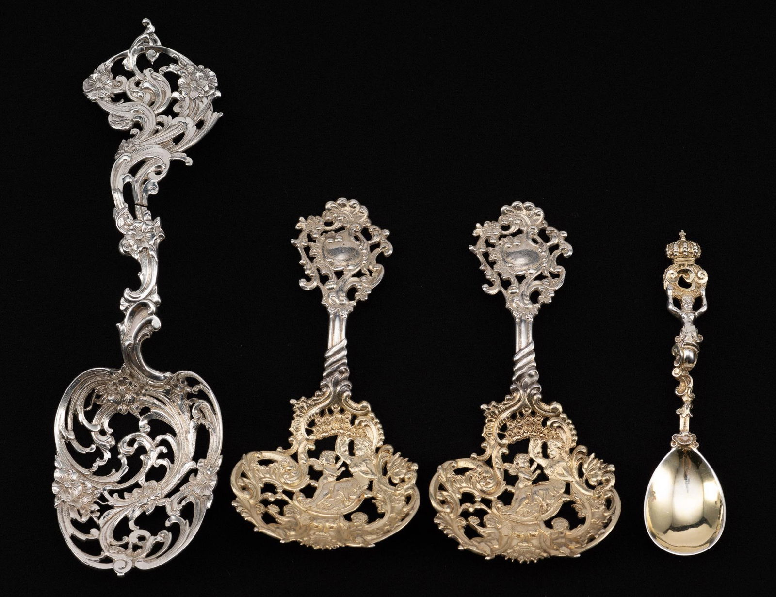 4 Silver Filigree Serving Pieces (1 of 10)
