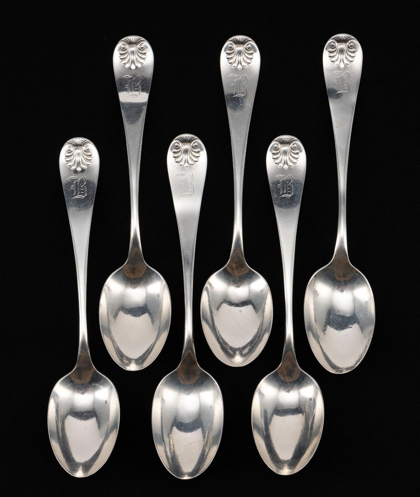 Set of 6 Sterling Silver Dessert Spoons (1 of 4)