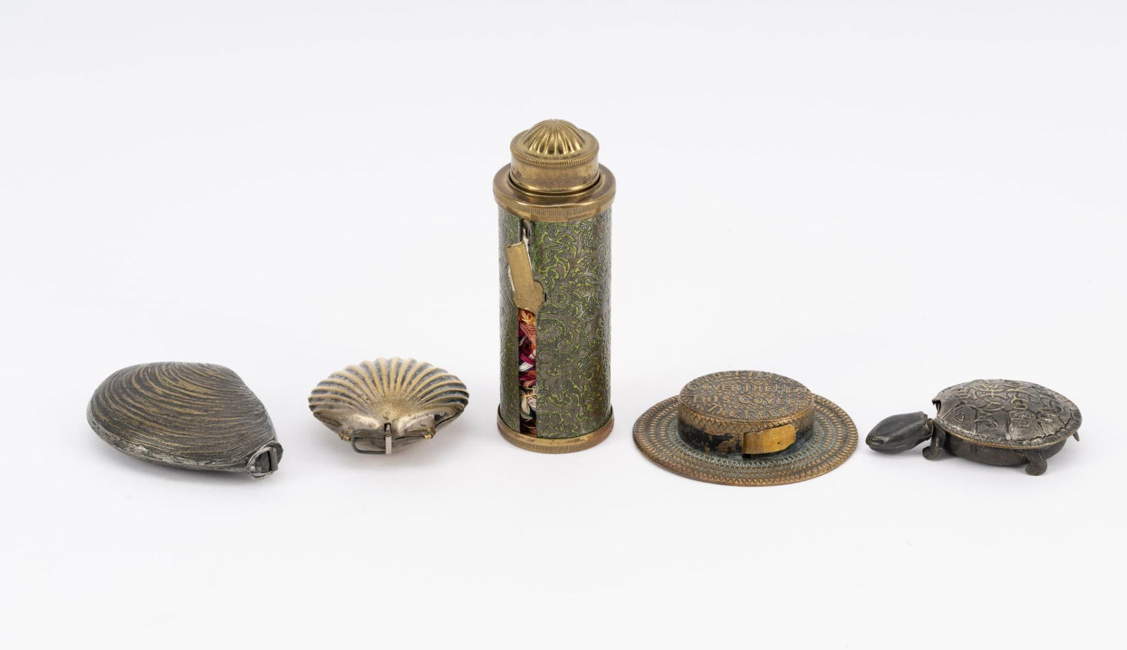 5 Antique Tape Measures (1 of 6)