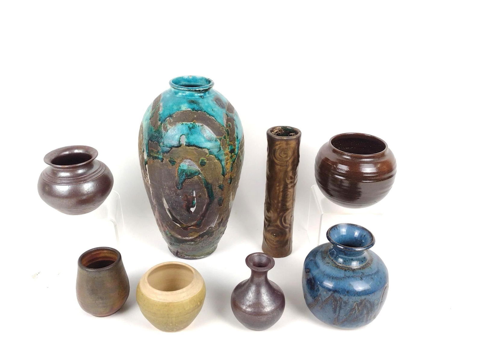 8 Pcs Studio Pottery (1 of 9)