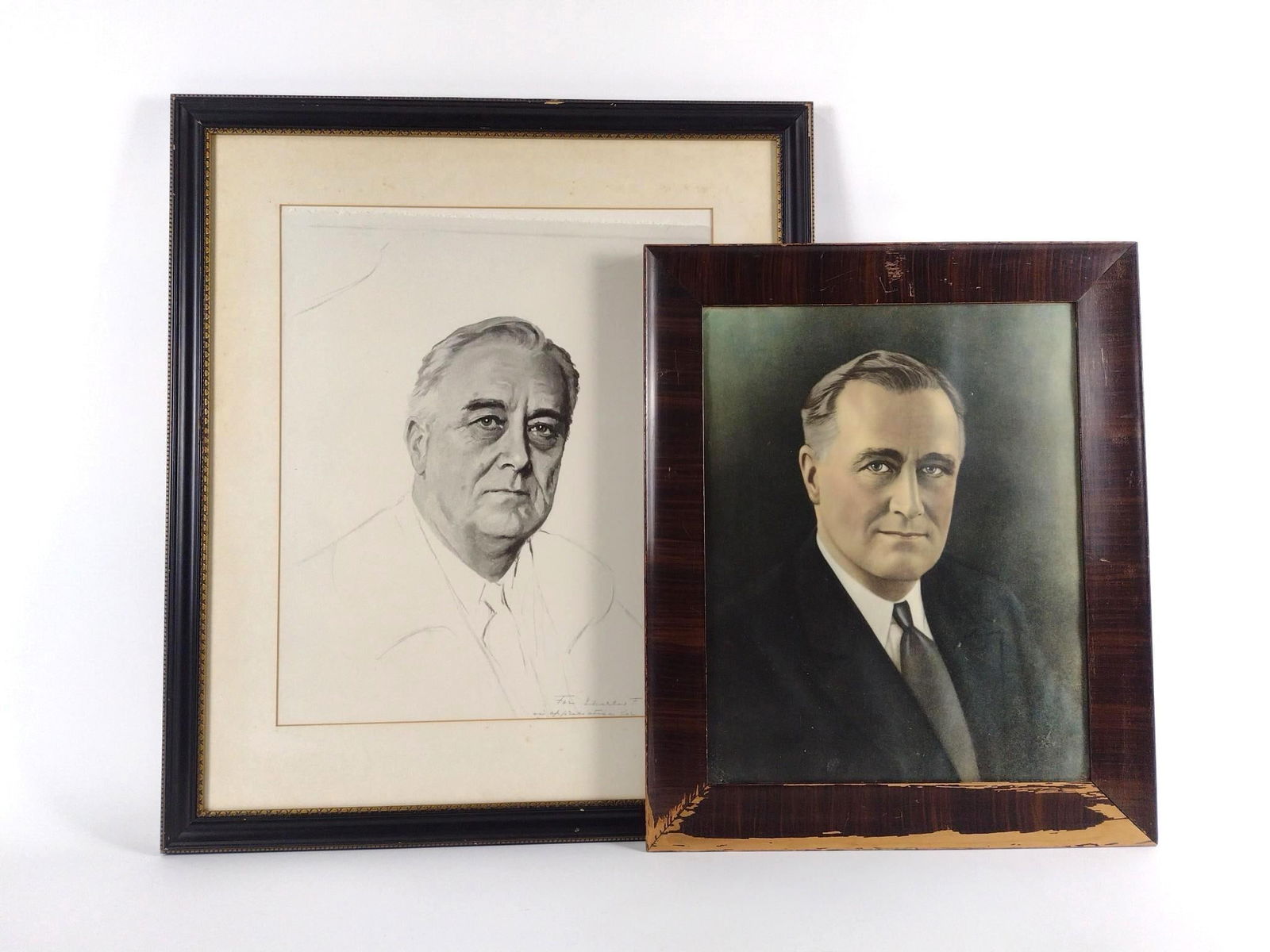 2 Portrait Prints of Franklin D. Roosevelt (1 of 4)