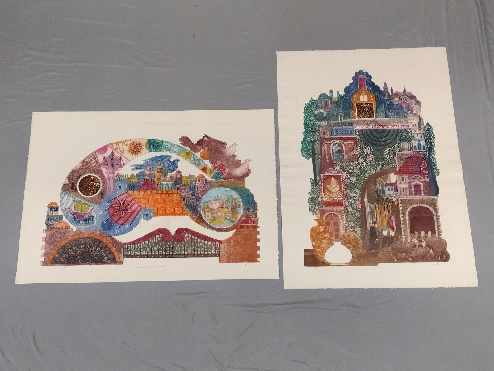 2 Amram Ebgi Artist Proof Prints incl "Safet" (1 of 7)