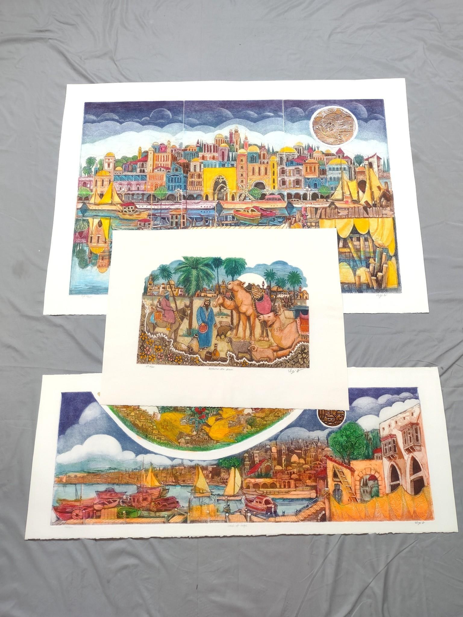 3 Amram Ebgi Ltd Ed Prints incl "Land of Hope" (1 of 12)